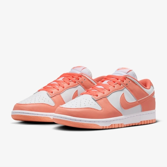 Customized Nike Dunk Low White Mango Womens Sneakers Shoes with Crystals Bling - Picture 5 of 5